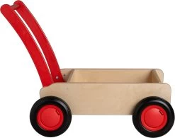 Van Dijk Toys Loop-blokkenwagen - Rood -Kinder Welt Verkauf zijaanzicht 1